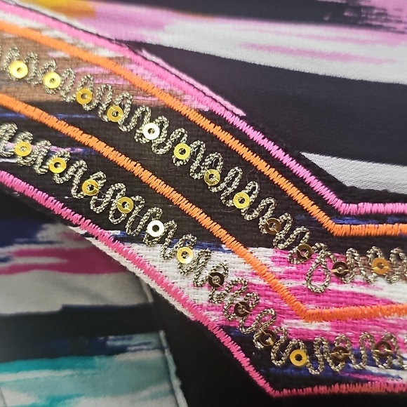 Trina Turk X INC Collab Macy's IKAT Dress Size L - Picture 7 of 7